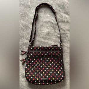 Vera Bradley Savannah Dots Crossbody Tote 11x12
